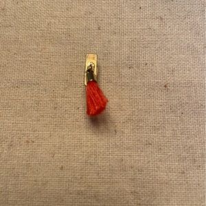 KEEP Collective pink tassel charm/gold metal